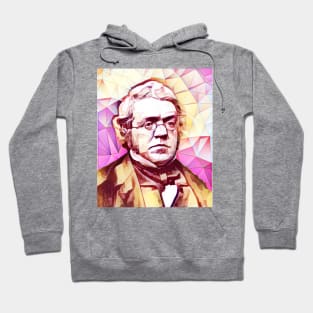 William Makepeace Thackeray Pink Portrait | William Makepeace Thackeray Artwork 13 Hoodie